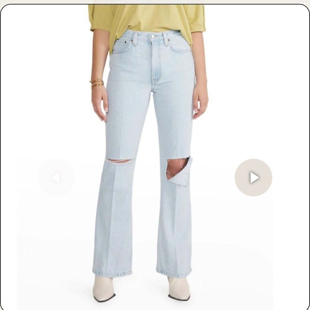 ETICA Sasha Modern Flare Jeans Denim  NWT Size 26